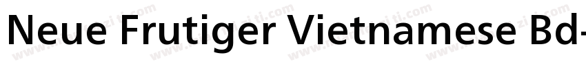 Neue Frutiger Vietnamese Bd字体转换